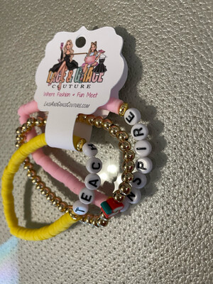 Teacher Beaded Bracelet Set