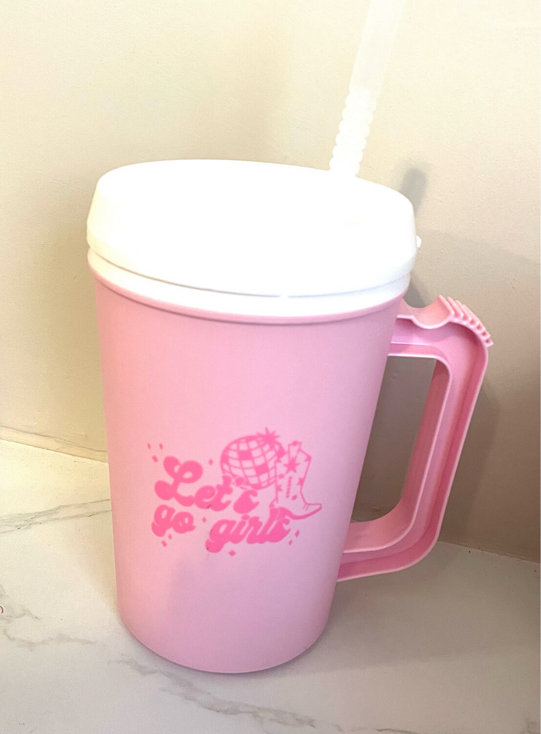 Lets Go Girls Cup with Straw