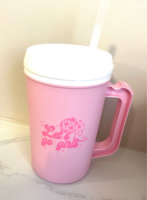 Lets Go Girls Cup with Straw