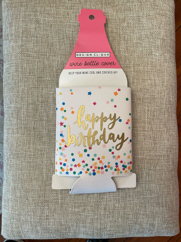 Happy Birthday Wine Bottle Koozie