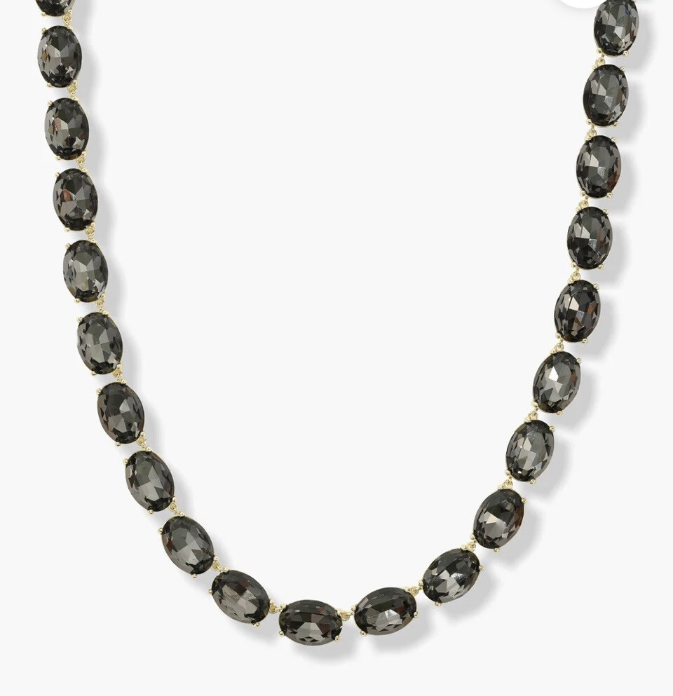 She's a Gem Tennis Necklace Graphite