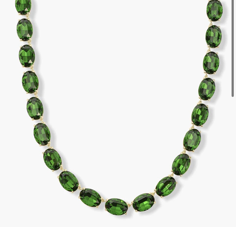 She's a Gem Tennis Necklace Emerald