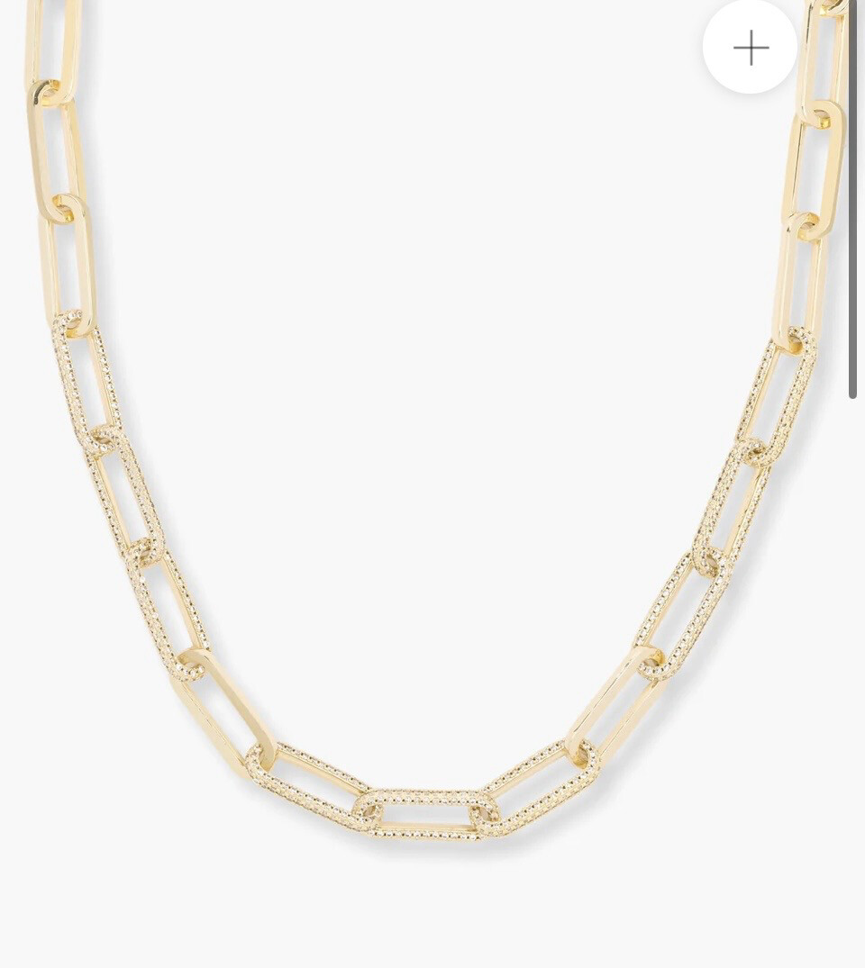 Carrie Pavè Chain Necklace