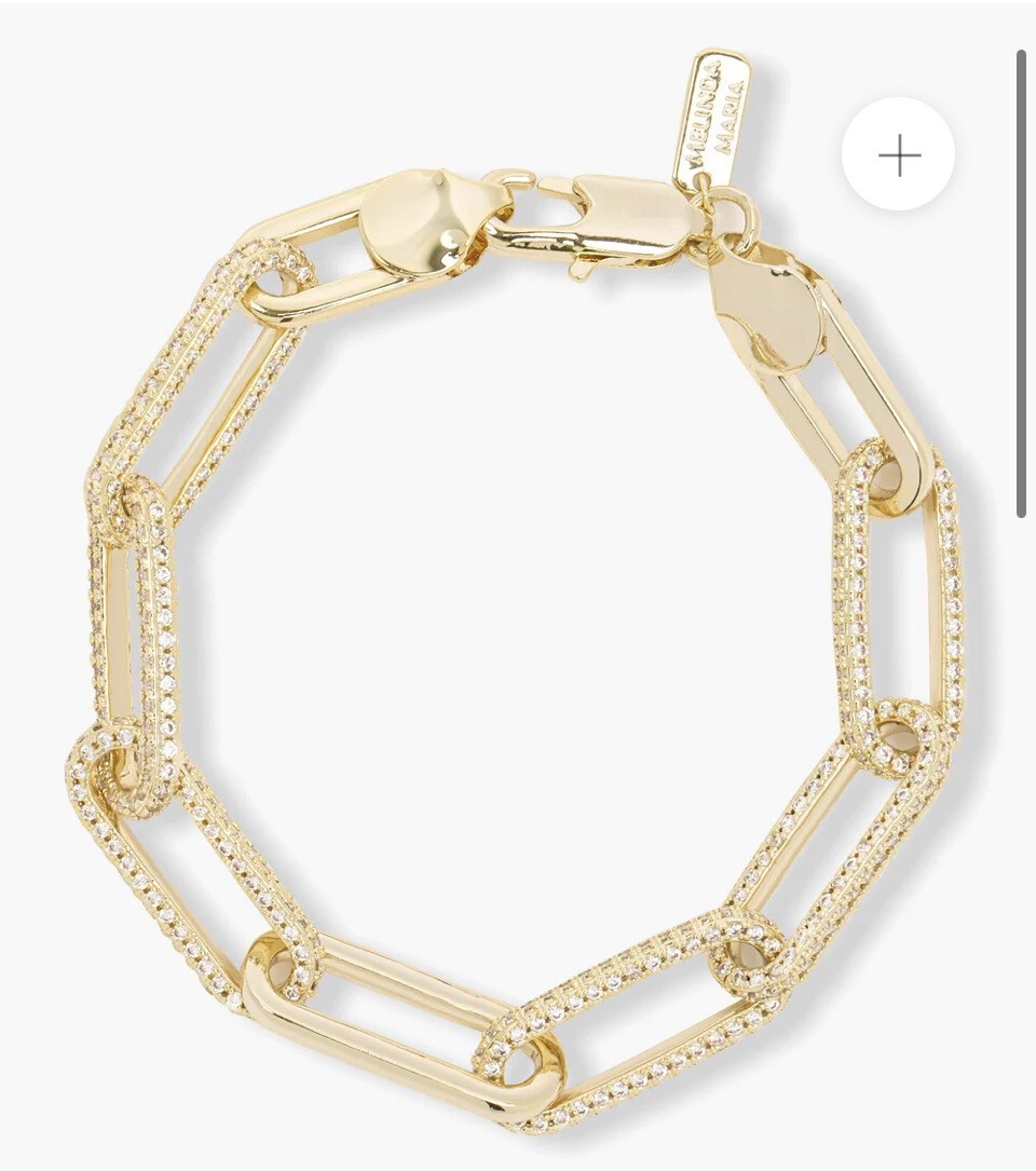 Carrie Pavè Chain Link Bracelet