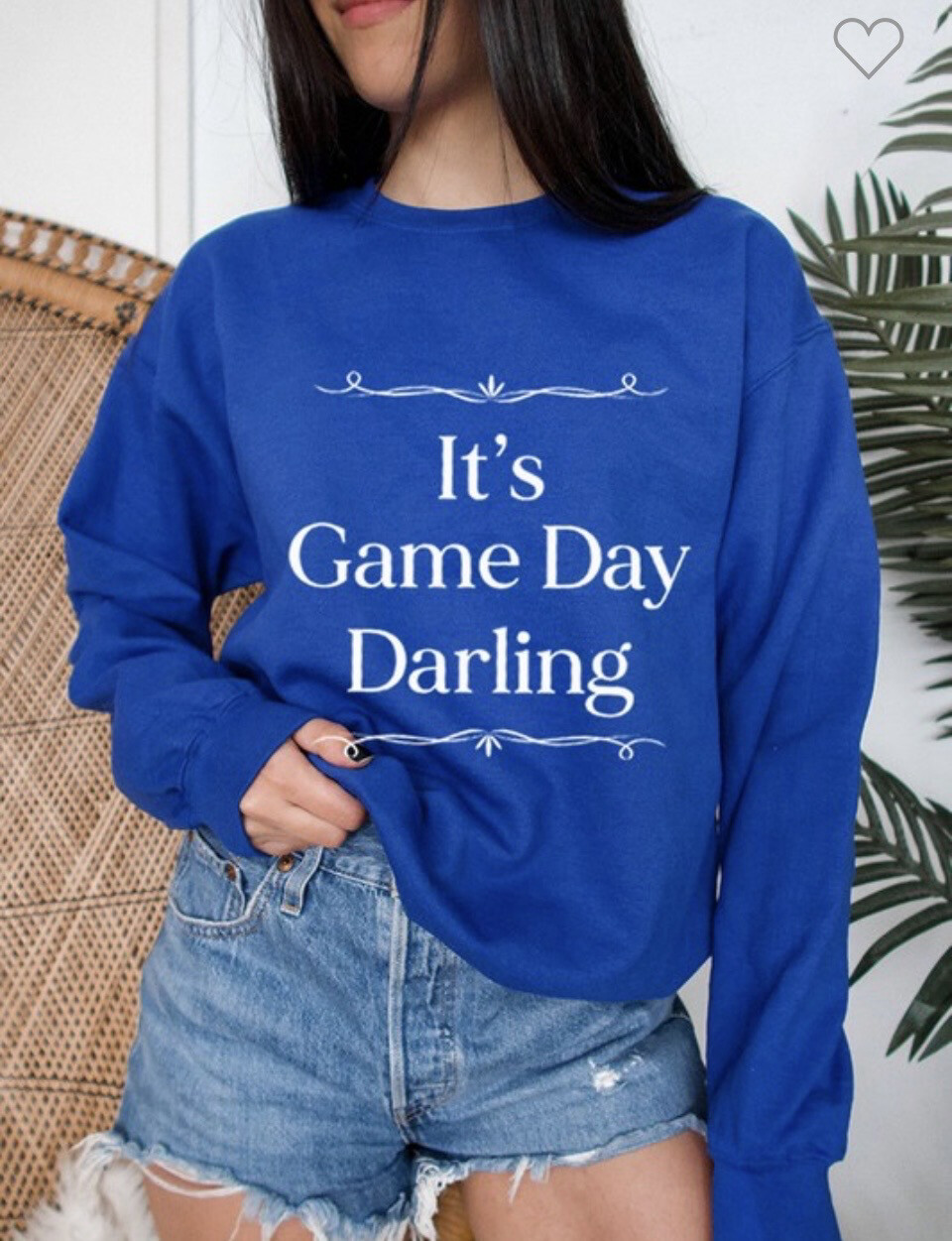It's Game Day Graphic Print Women
Sweater Top