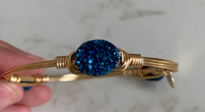 The Blue Sparkle Bangle Bracelet