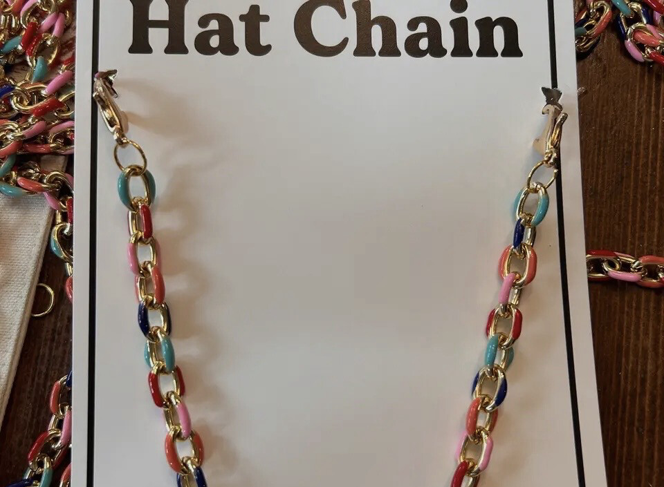 Trucker Hat Chain-Chunky Rainbow