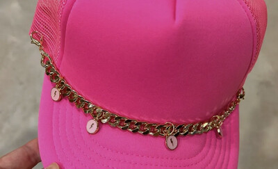 Trucker Hat Chain-Gold Bolts
