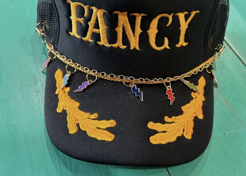 Trucker Hat Chain-Lightening Bolts