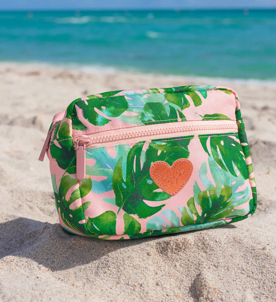 FLORAL COSMETIC BAG - PALM
