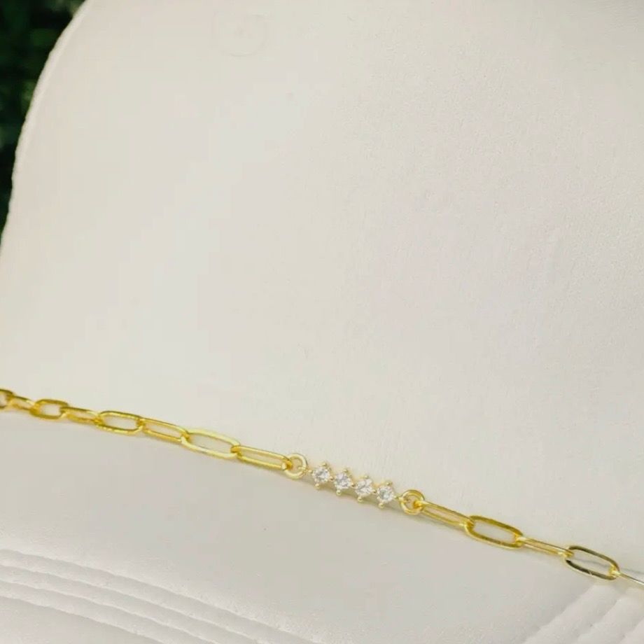 Trucker Hat Diamond Bar Chain
