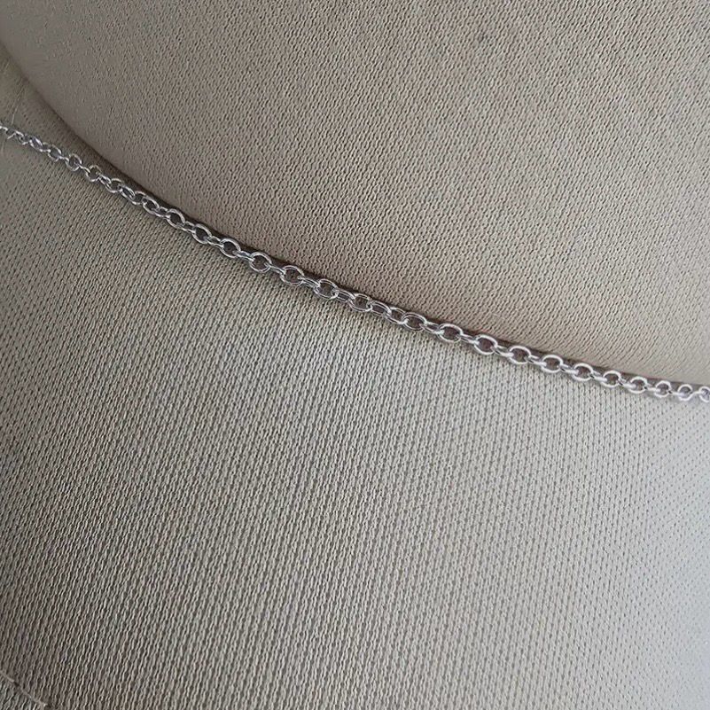 Trucker Hat Chain THIN SILVER