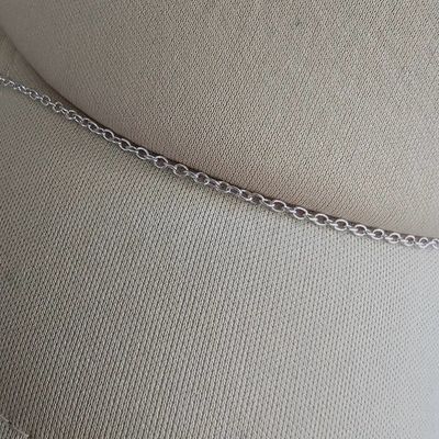 Trucker Hat Chain THIN SILVER