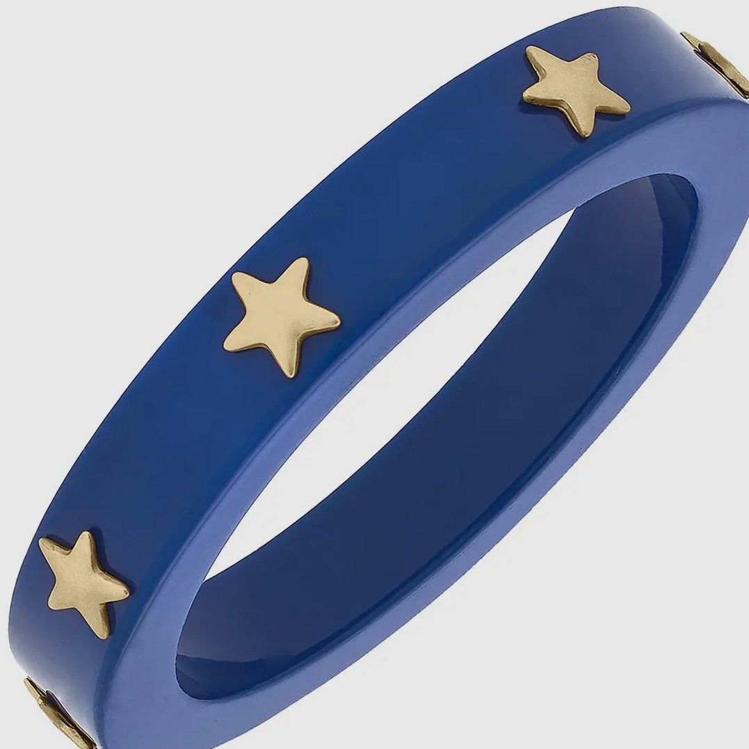 Liberty Star Resin Bangle (BLUE)