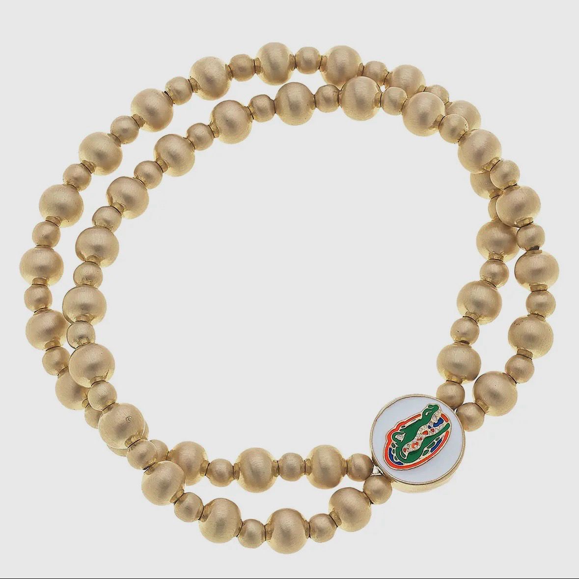 Florida Gators 2-Row Ball Bead Stretch Bracelet