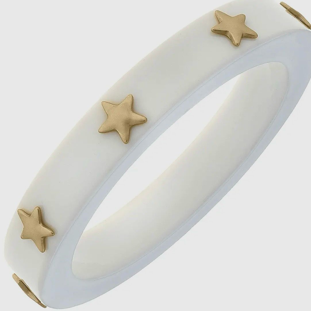 Liberty Star Resin Bangle (WHITE)