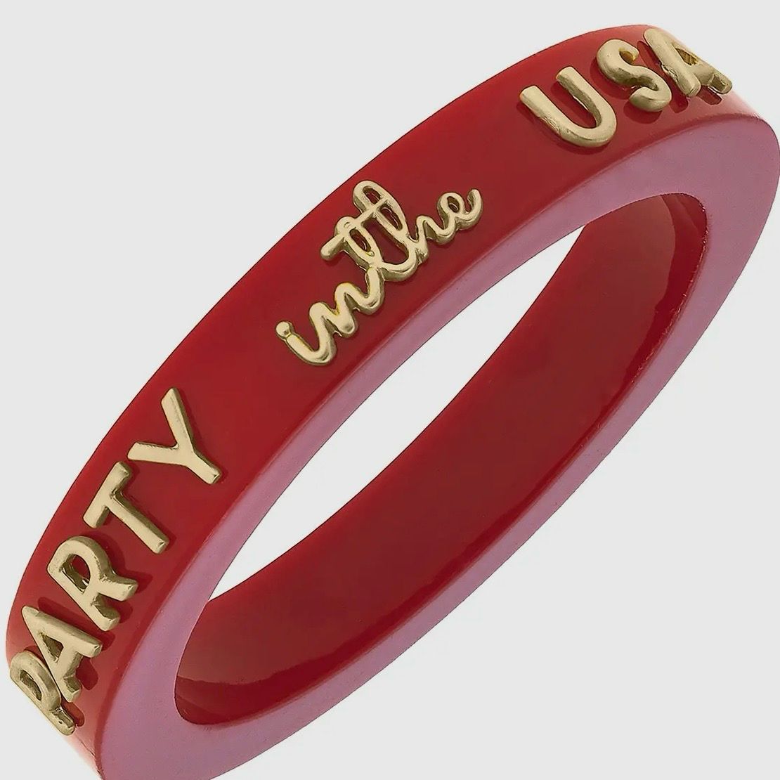 Party in the USA Resin Bangle (RED)