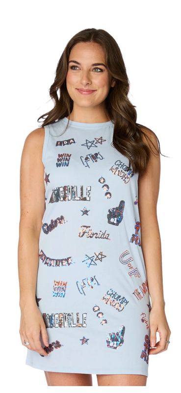 The Florida Sequin Spirit Sleeveless Dress