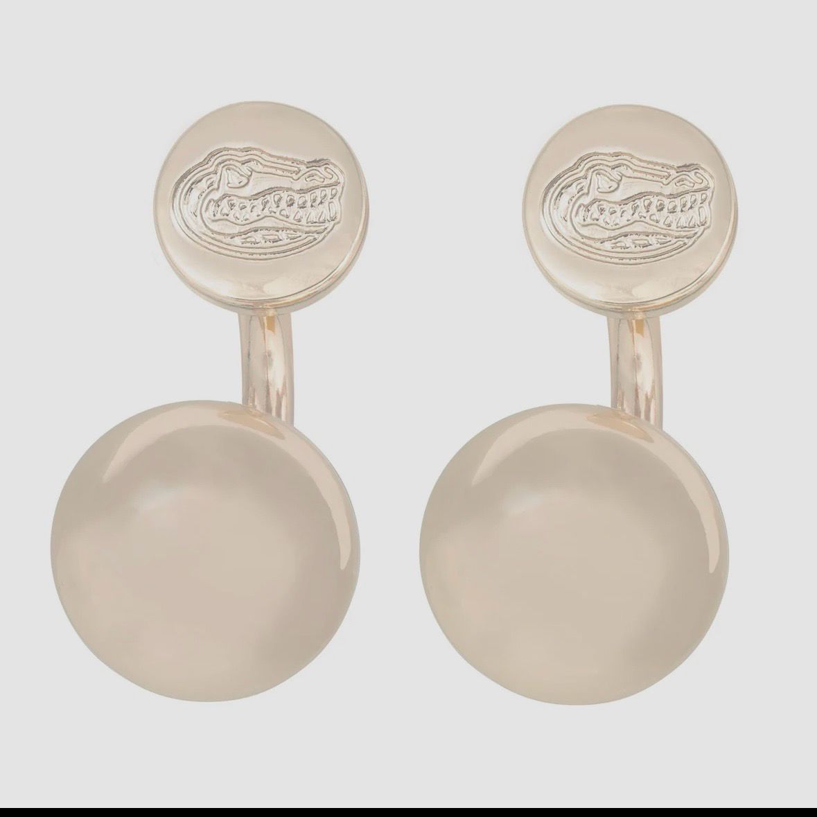 Gator Round Earrings