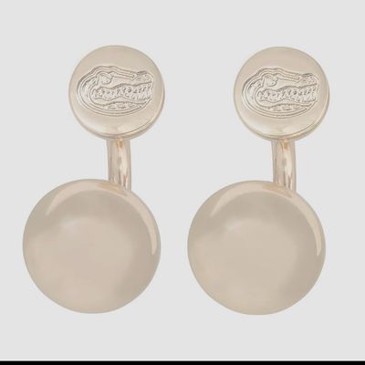 Gator Round Earrings