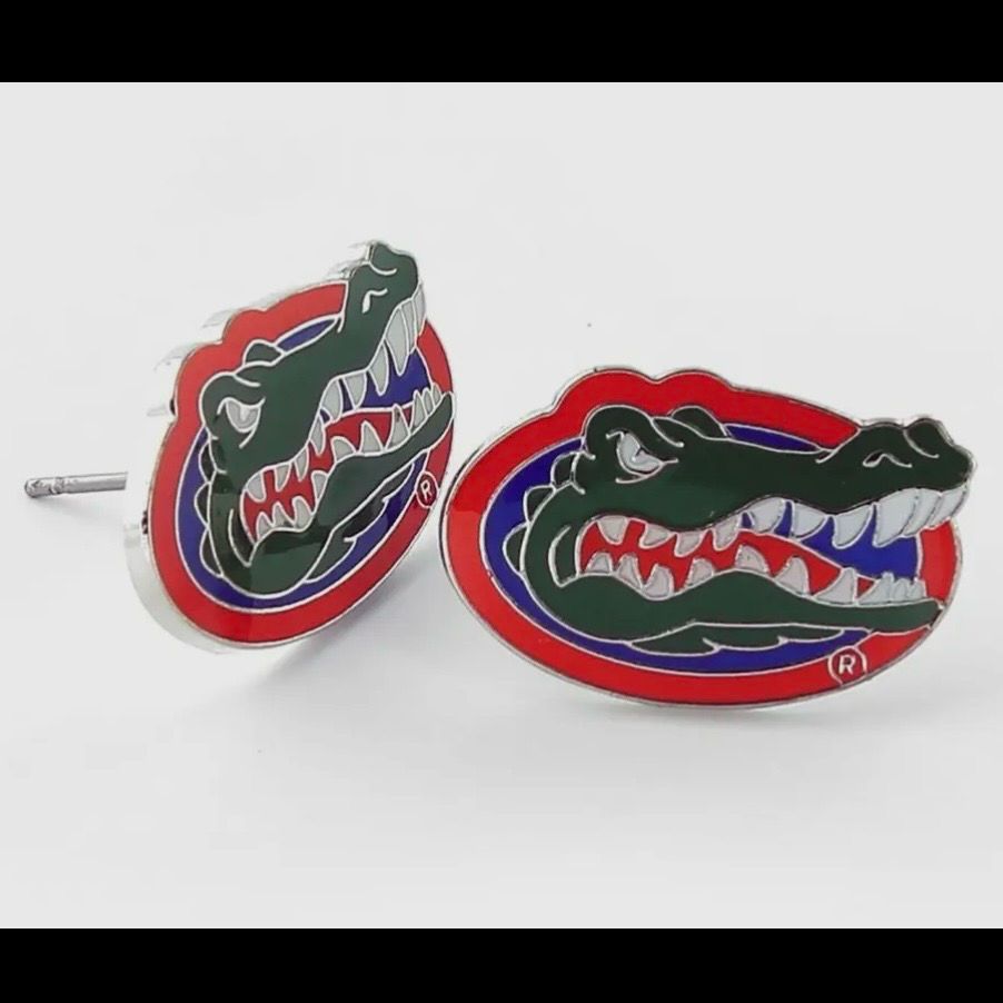 Ncaa Florida Gators Logo Post Earrings