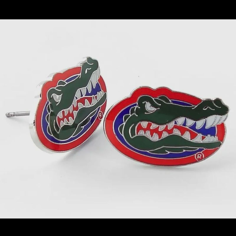 Ncaa Florida Gators Logo Post Earrings