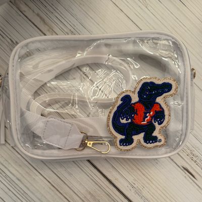 Gator Patch Clear Crossbody Purse