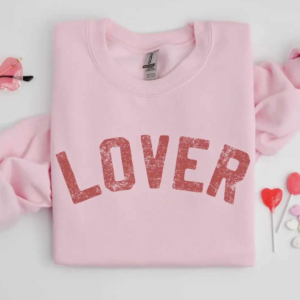 Lover Pink Sweatshirt, Valentine's Crewneck, Lover Shirt Lover Pink Sweatshirt, Valentine's Crewneck, Lover Shirt