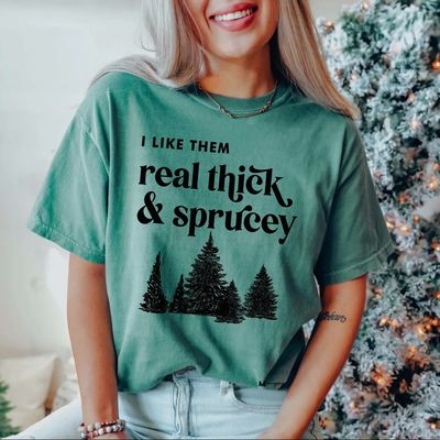 Funny Christmas Shirt Holiday Graphic Tee Sprucey Trees Funny Christmas Shirt Holiday Graphic Tee Sprucey Trees