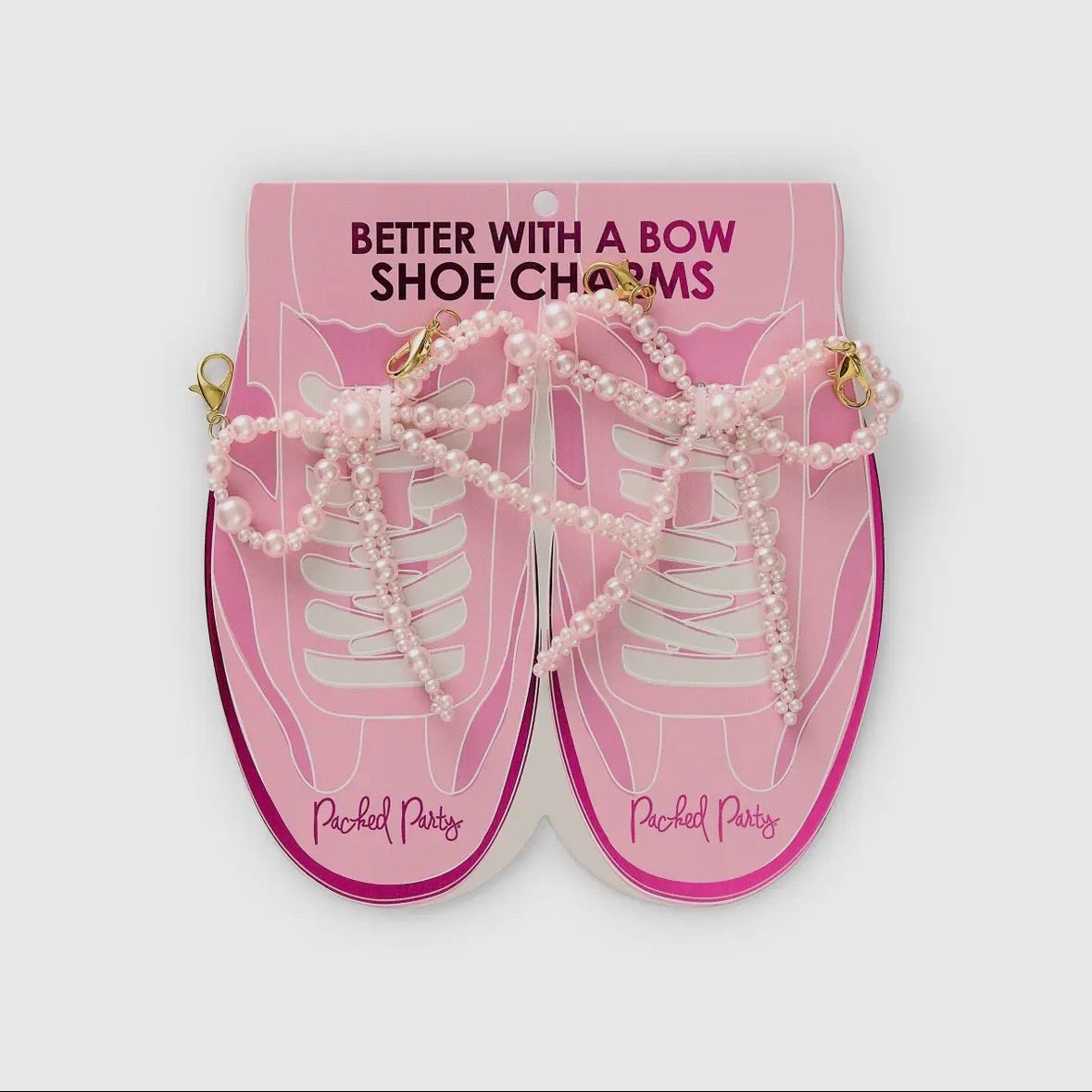 Better with A Bow Shoe Clip Set - Pink Better with A Bow Shoe Clip Set - Pink