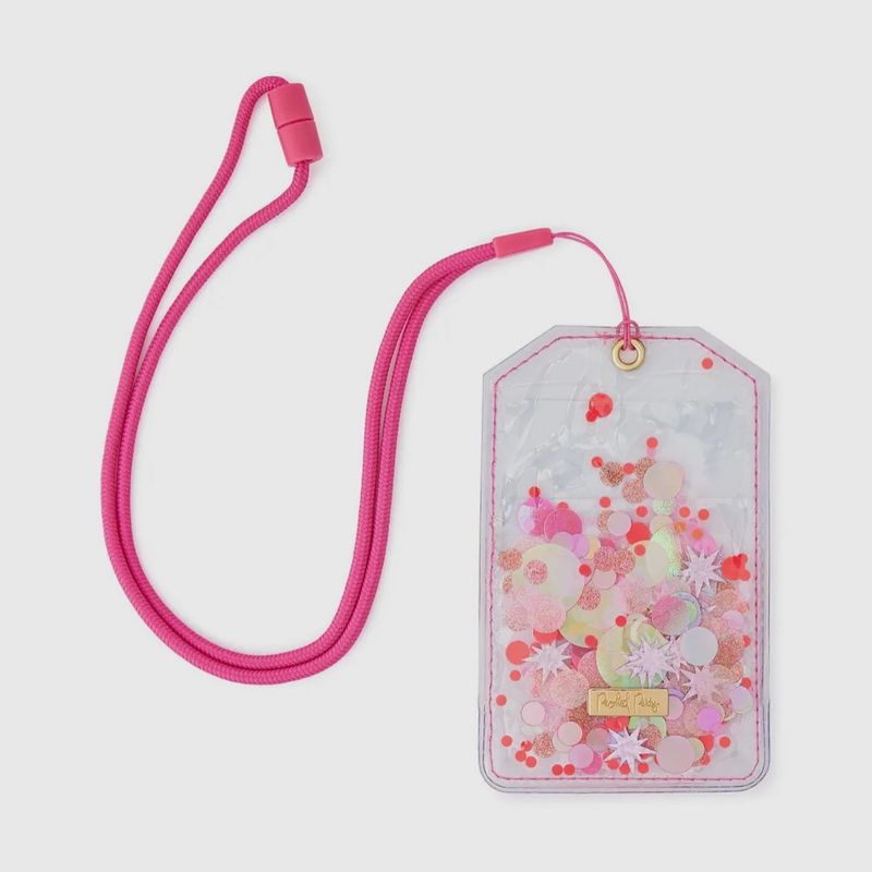 Sweet Tart Confetti Id or Badge Holder with Lanyard