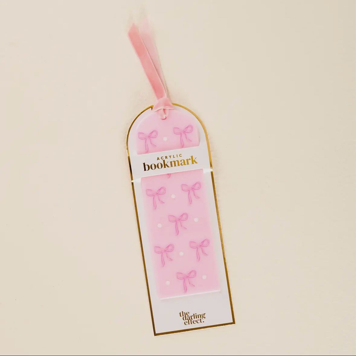 Acrylic Bookmark-Bows Pink Acrylic Bookmark-Bows Pink