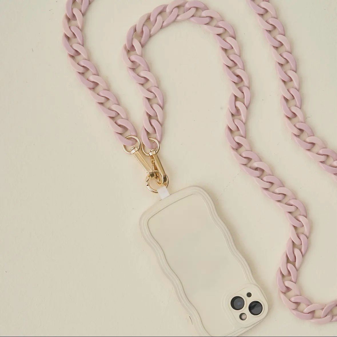 Hold the Phone Crossbody Chain-Duo Lilac