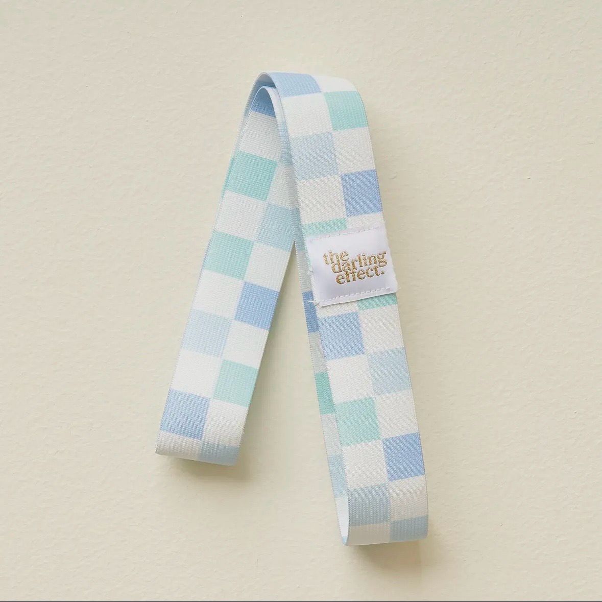 Stay-Put Towel Band-Check Blue