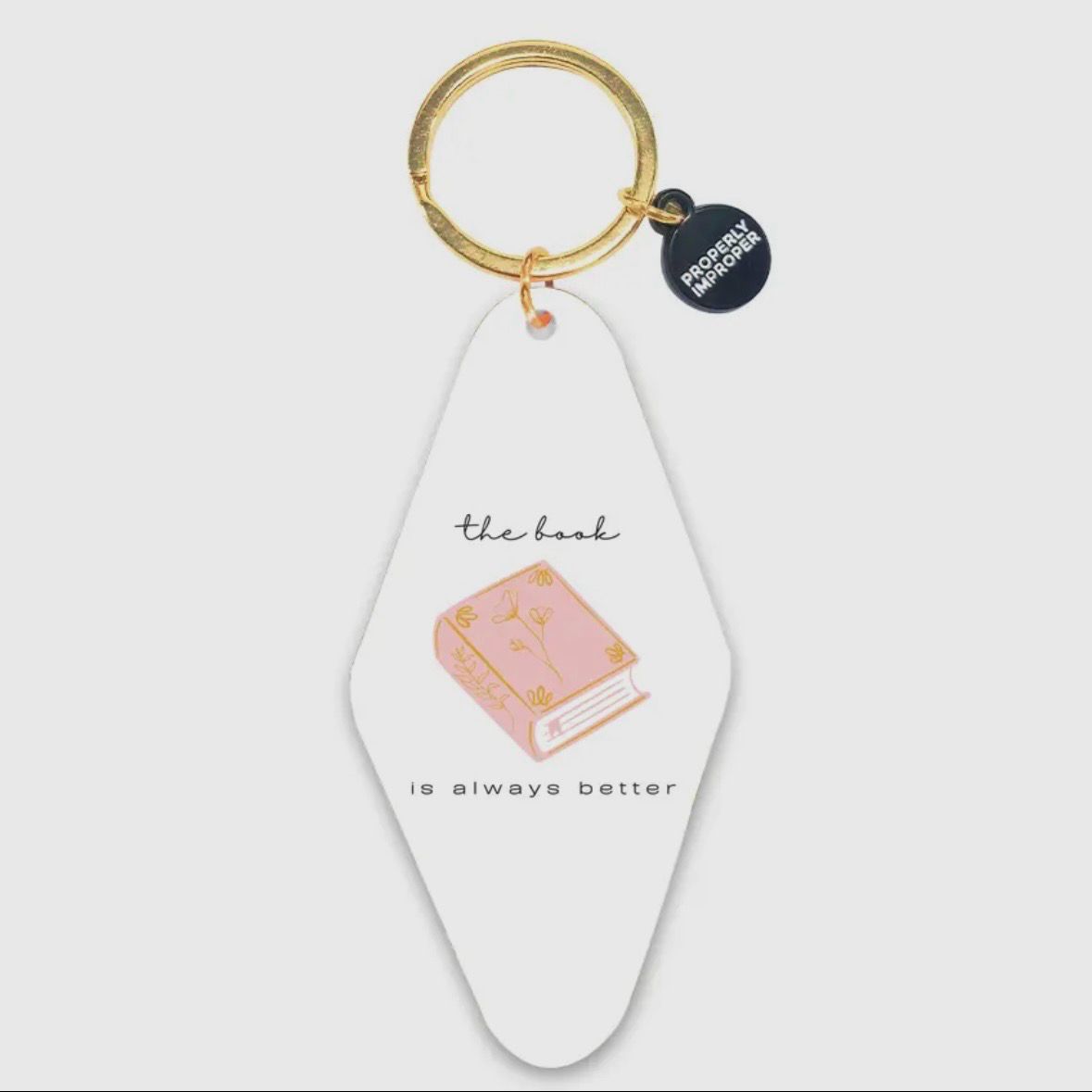Motel Keychain The Book Is Always Better