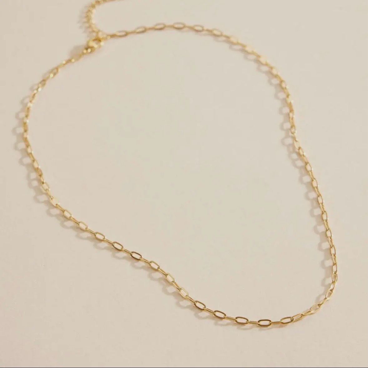 Chain Link Stainless Steel Short Necklace