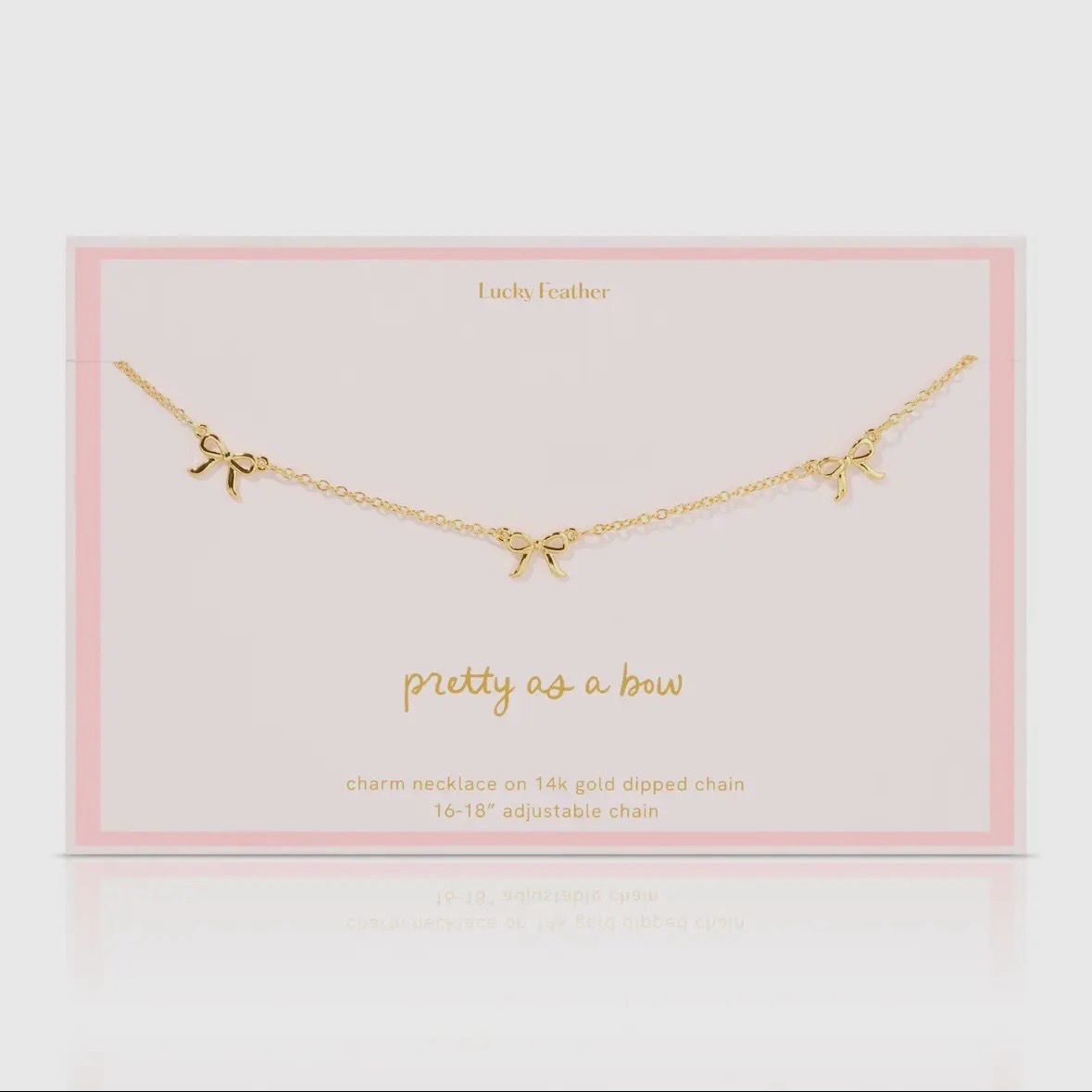 Beautiful Bows - 3 Bow Necklace - Gold