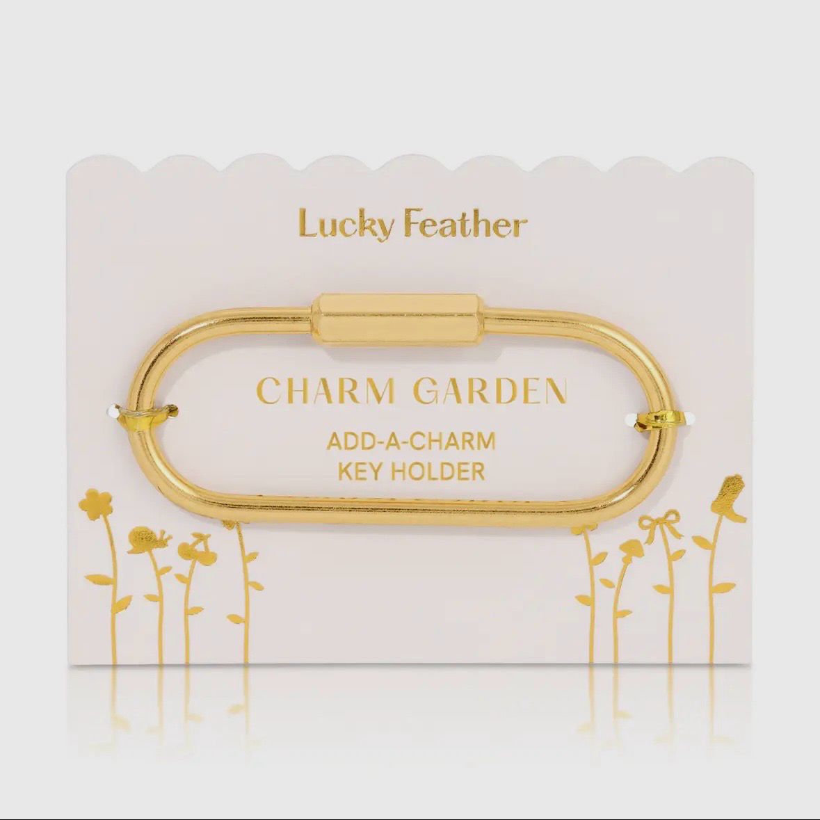 Charm Garden Add-A CharmS) Keyring - Gold