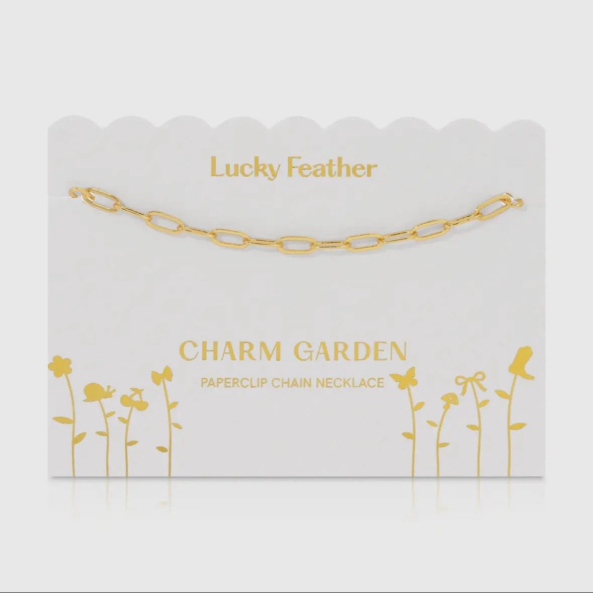 Charm Garden - Gold Paperclip Chain (18-20 in)
