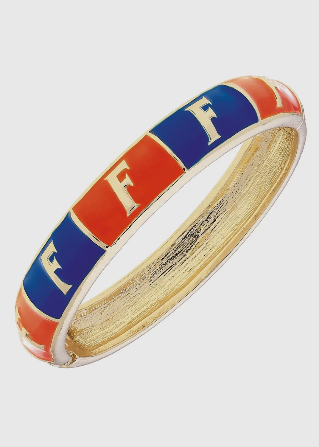 Florida Gators Sculpted Enamel Checkered Hinge Bangle
