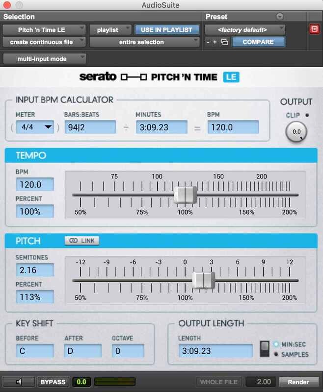 Serato Pitch &#39;n Time LE