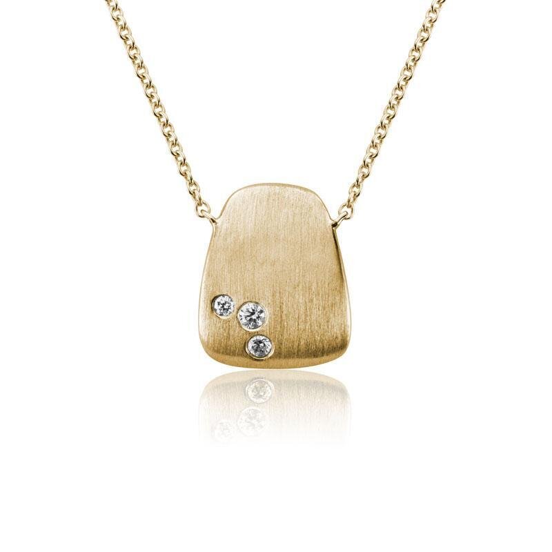 Yellow Gold & Diamond Pendant Necklace