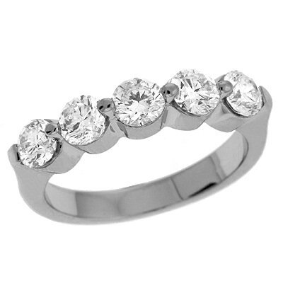 5-Stone Round Brilliant Diamond Ring