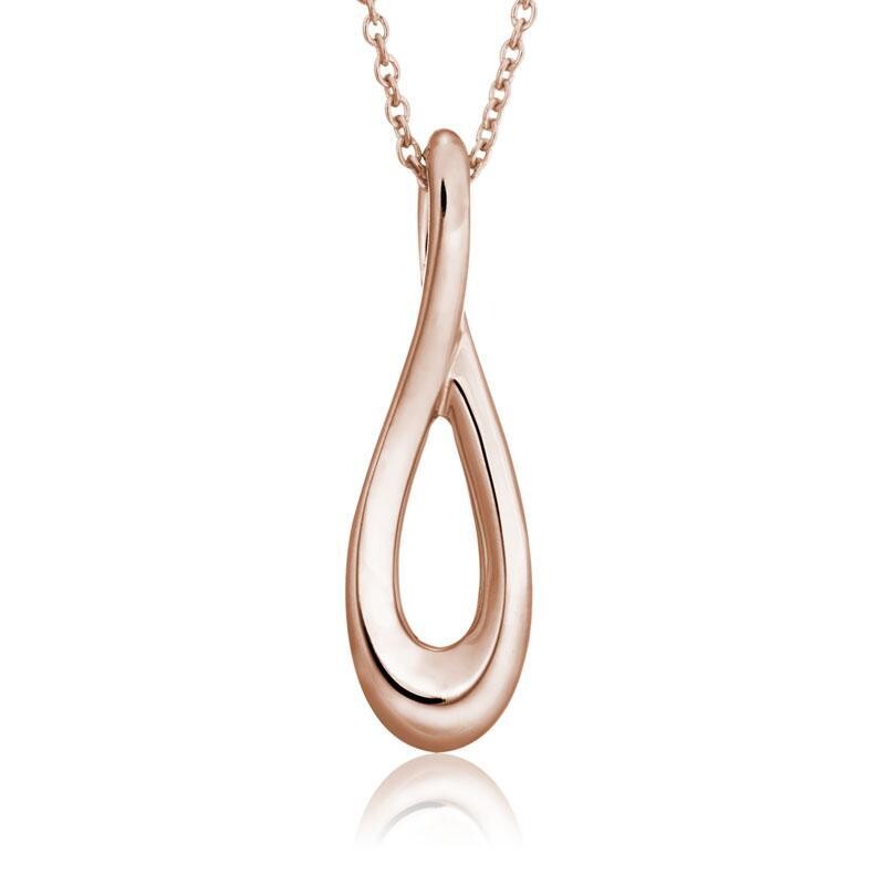 Modern Rose Gold Pendant Necklace