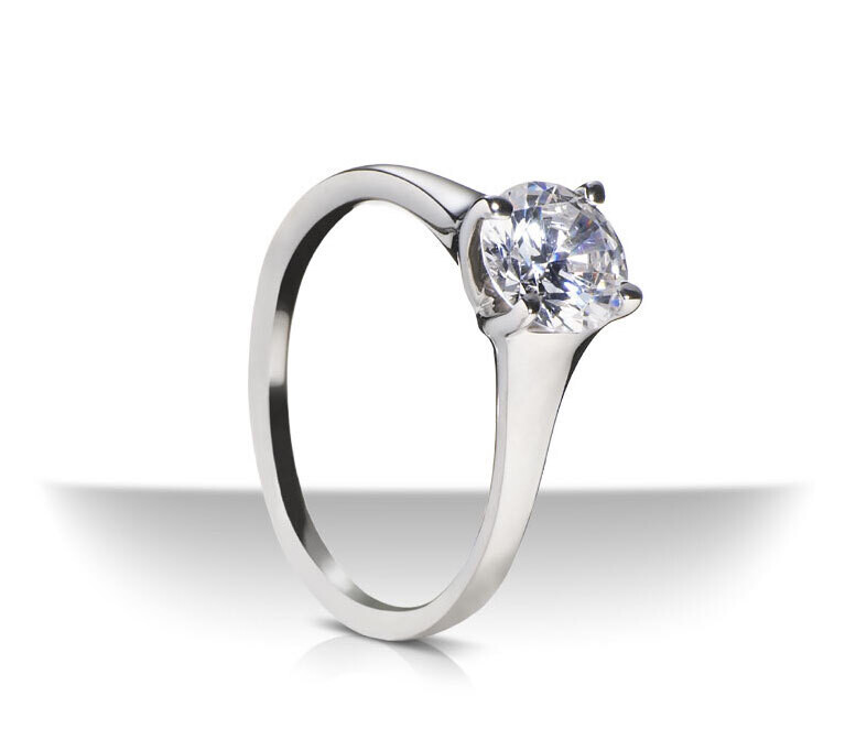 Palladium 4-Prong Solitaire