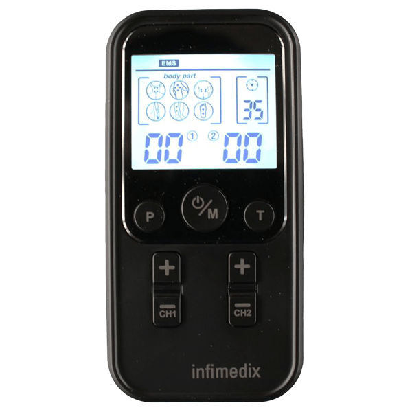 Infimedix TENS and EMS stimulation current device 3 in 1 for massage, pain therapy and muscle stimulation