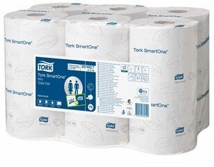 Tork Mini toiletpapier T9 Smartone 2 lagen 620 coupons 12 stuks