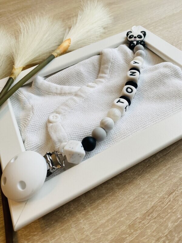 Attache tétine - Panda Réglisse