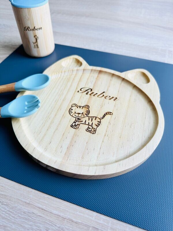 Assiette en bois