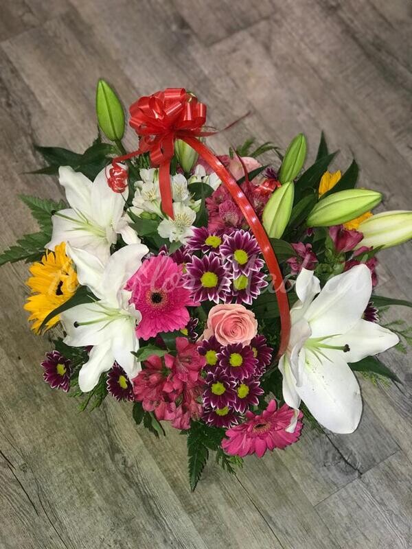 Cesta de flores